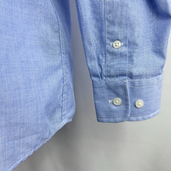 Lauren Ralph Lauren Preppy Blue Button-Up Shirt - Junior 18 / Women XS Small - Picture 5 of 11